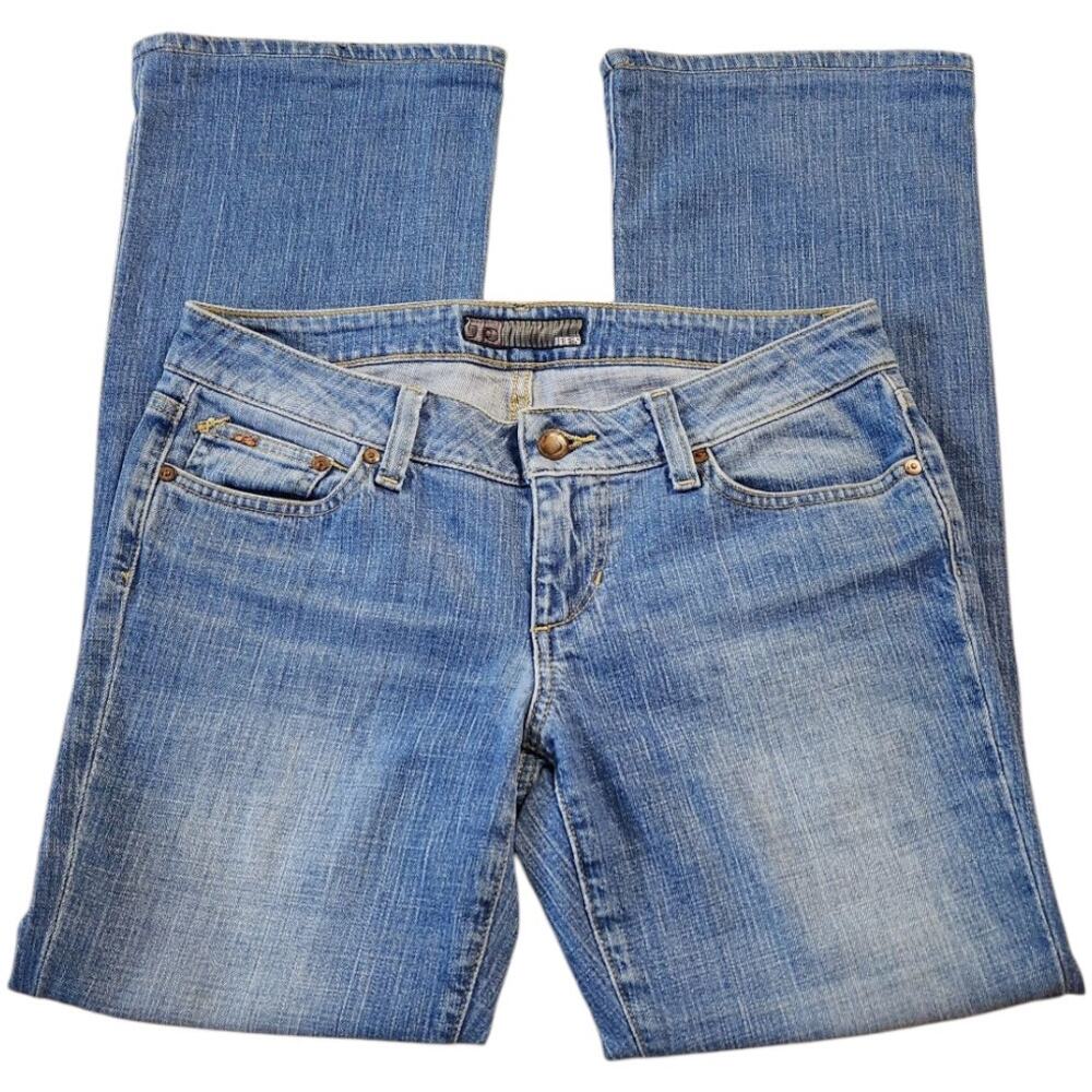 Joe's Jeans Stretch Light Wash Boot Cut Low Rise Denim Pant Jeans Size 28 - Picture 2 of 7